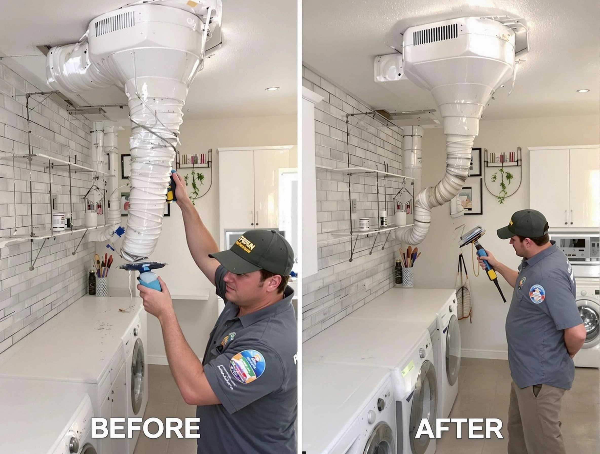 Professional dryer exhaust vent cleaning by Senoia Dryer Vent Cleaning in Senoia
